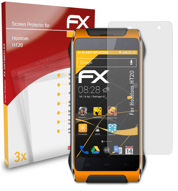 atFoliX FX-Antireflex Displayschutzfolie für Homtom HT20