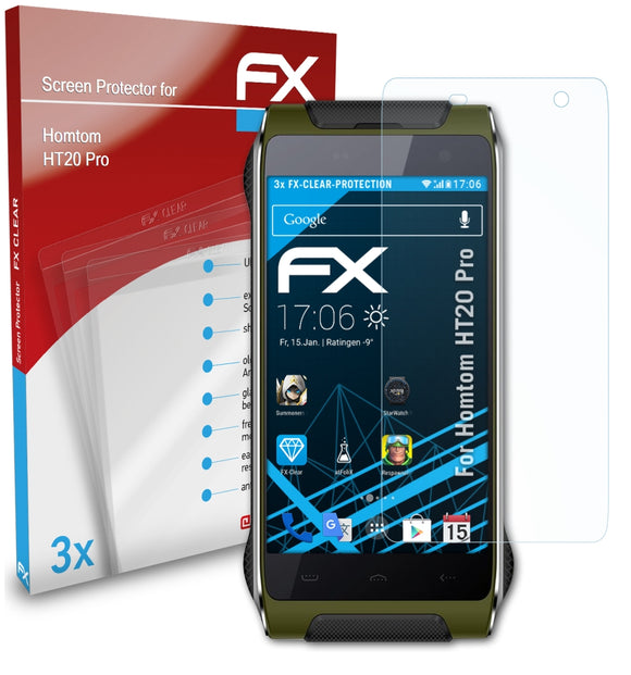 atFoliX FX-Clear Schutzfolie für Homtom HT20 Pro