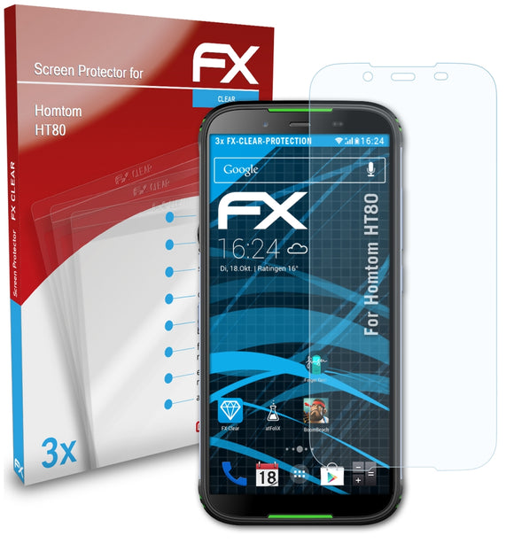 atFoliX FX-Clear Schutzfolie für Homtom HT80