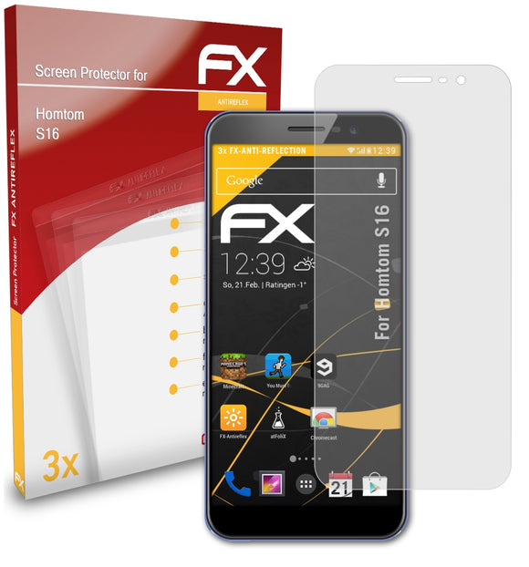 atFoliX FX-Antireflex Displayschutzfolie für Homtom S16
