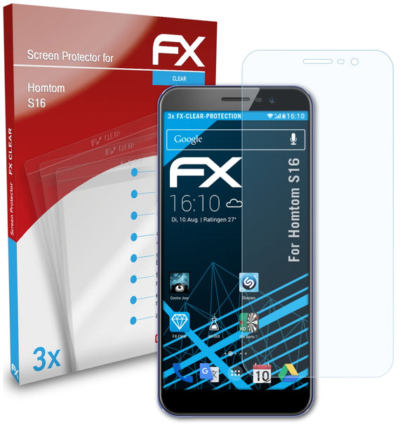atFoliX FX-Clear Schutzfolie für Homtom S16