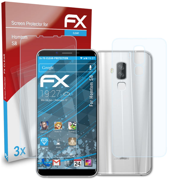 atFoliX FX-Clear Schutzfolie für Homtom S8