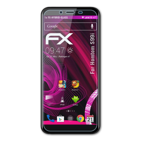 atFoliX FX-Hybrid-Glass Panzerglasfolie für Homtom S99i