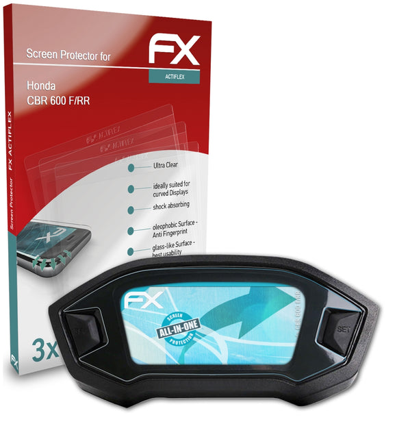 atFoliX FX-ActiFleX Displayschutzfolie für Honda CBR 600 F/RR