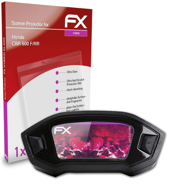 atFoliX FX-Hybrid-Glass Panzerglasfolie für Honda CBR 600 F/RR
