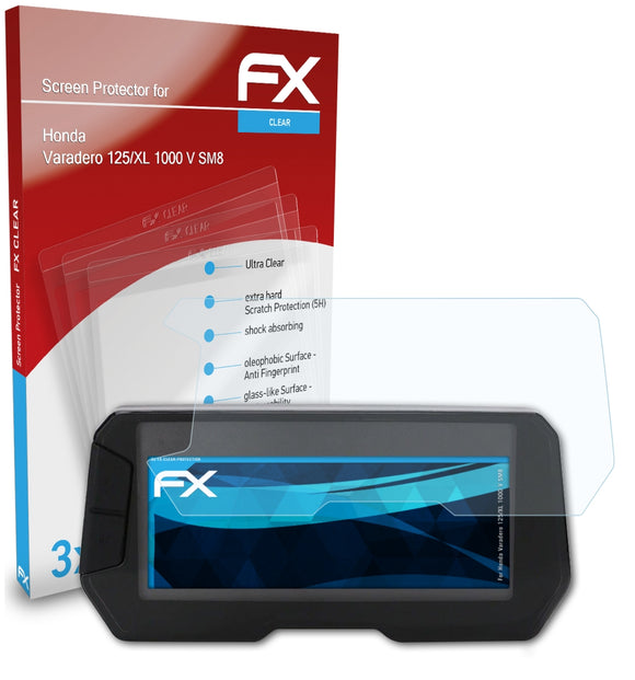atFoliX FX-Clear Schutzfolie für Honda Varadero 125/XL 1000 V (SM8)