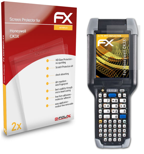 atFoliX FX-Antireflex Displayschutzfolie für Honeywell CK3X