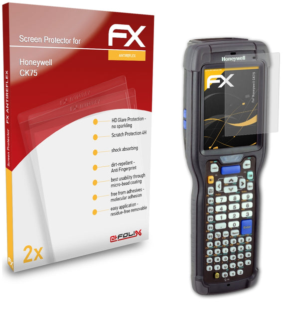 atFoliX FX-Antireflex Displayschutzfolie für Honeywell CK75