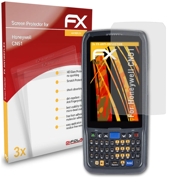 atFoliX FX-Antireflex Displayschutzfolie für Honeywell CN51