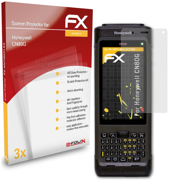 atFoliX FX-Antireflex Displayschutzfolie für Honeywell CN80G