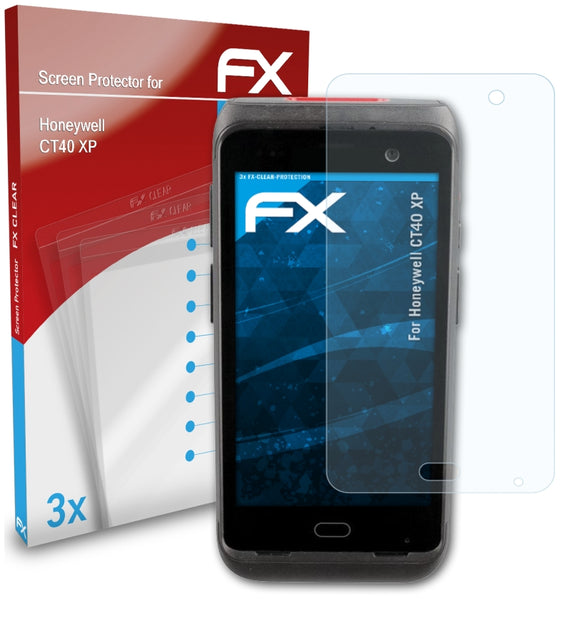 atFoliX FX-Clear Schutzfolie für Honeywell CT40 XP