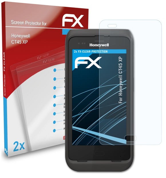atFoliX FX-Clear Schutzfolie für Honeywell CT45 XP