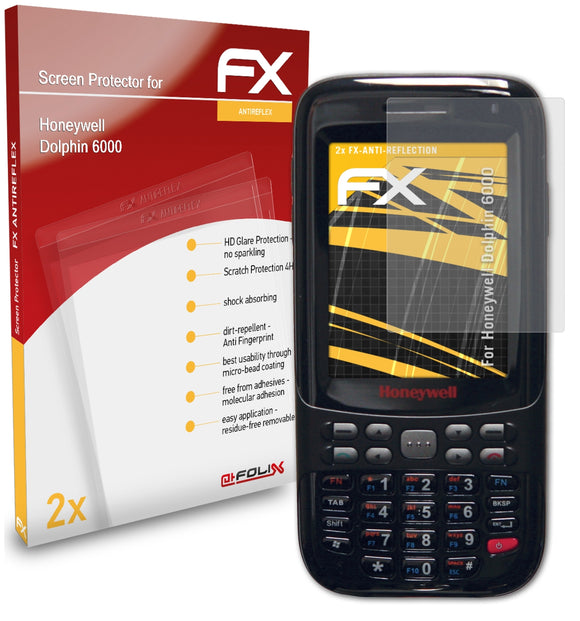 atFoliX FX-Antireflex Displayschutzfolie für Honeywell Dolphin 6000