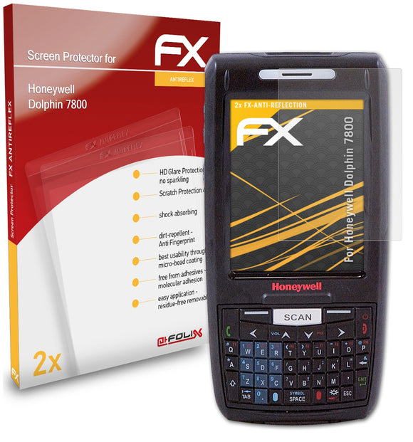 atFoliX FX-Antireflex Displayschutzfolie für Honeywell Dolphin 7800