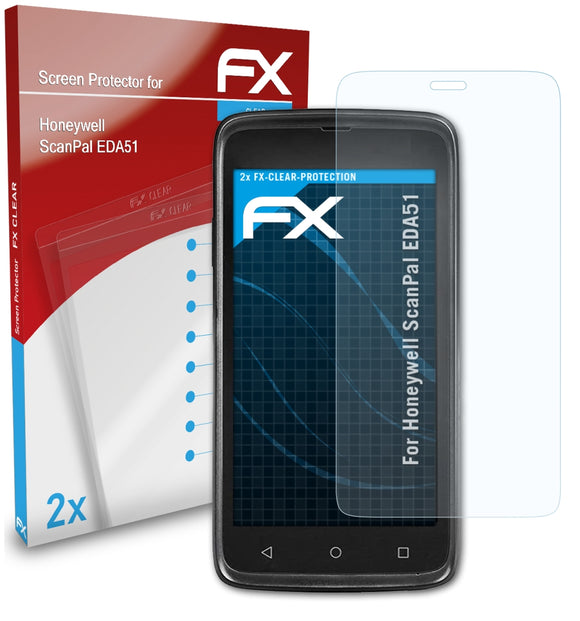 atFoliX FX-Clear Schutzfolie für Honeywell ScanPal EDA51