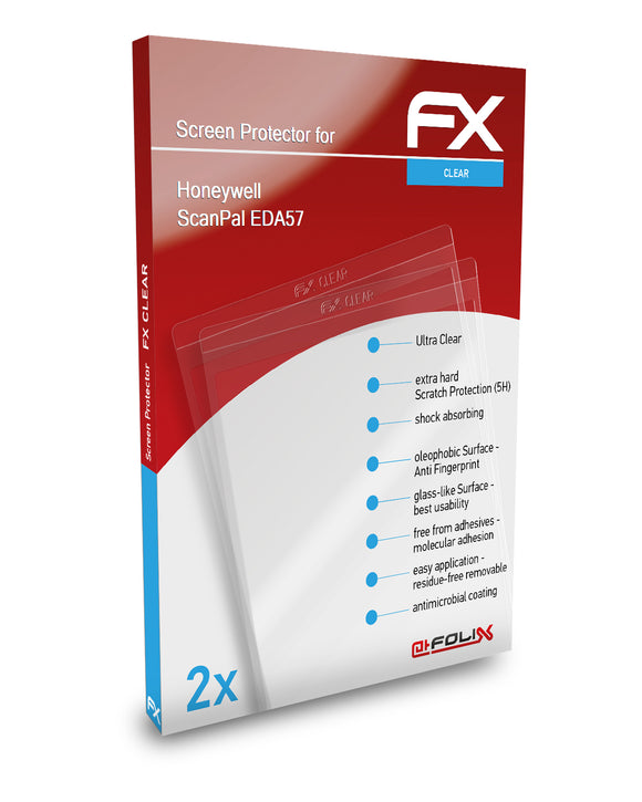 atFoliX FX-Clear Schutzfolie für Honeywell ScanPal EDA57
