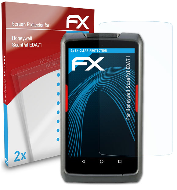 atFoliX FX-Clear Schutzfolie für Honeywell ScanPal EDA71