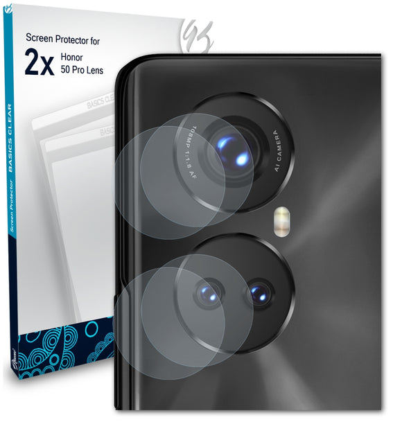 Bruni Basics-Clear Displayschutzfolie für Honor 50 Pro (Lens)