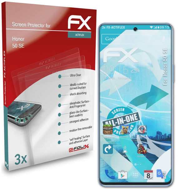 atFoliX FX-ActiFleX Displayschutzfolie für Honor 50 SE