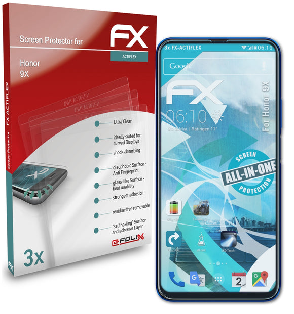 atFoliX FX-ActiFleX Displayschutzfolie für Honor 9X
