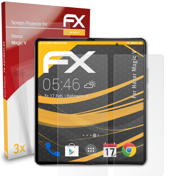 atFoliX FX-Antireflex Displayschutzfolie für Honor Magic V