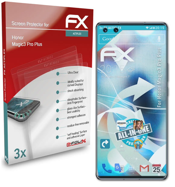 atFoliX FX-ActiFleX Displayschutzfolie für Honor Magic3 Pro Plus