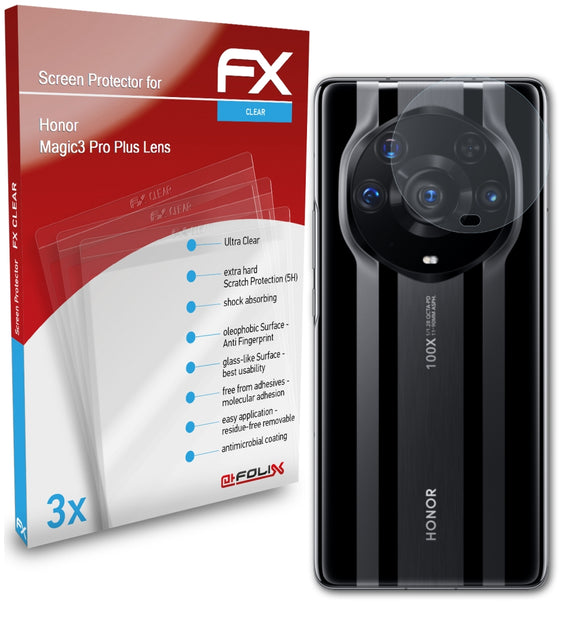 atFoliX FX-Clear Schutzfolie für Honor Magic3 Pro Plus Lens