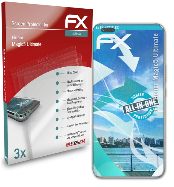 atFoliX FX-ActiFleX Displayschutzfolie für Honor Magic5 Ultimate
