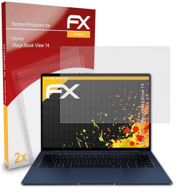 atFoliX FX-Antireflex Displayschutzfolie für Honor MagicBook View 14