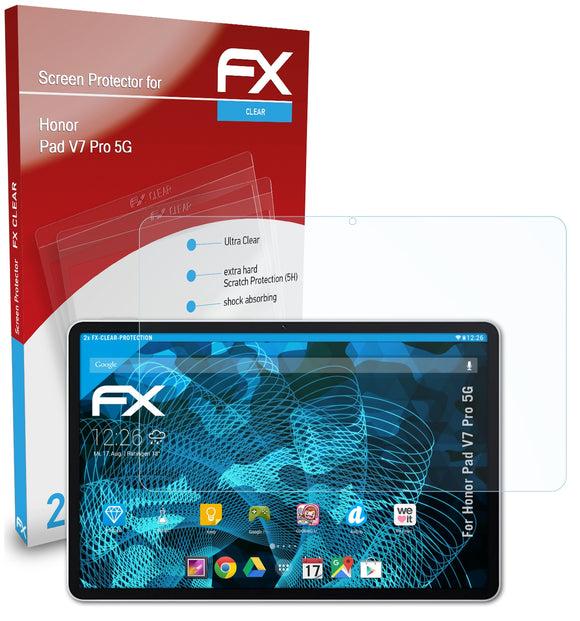 atFoliX FX-Clear Schutzfolie für Honor Pad V7 Pro 5G
