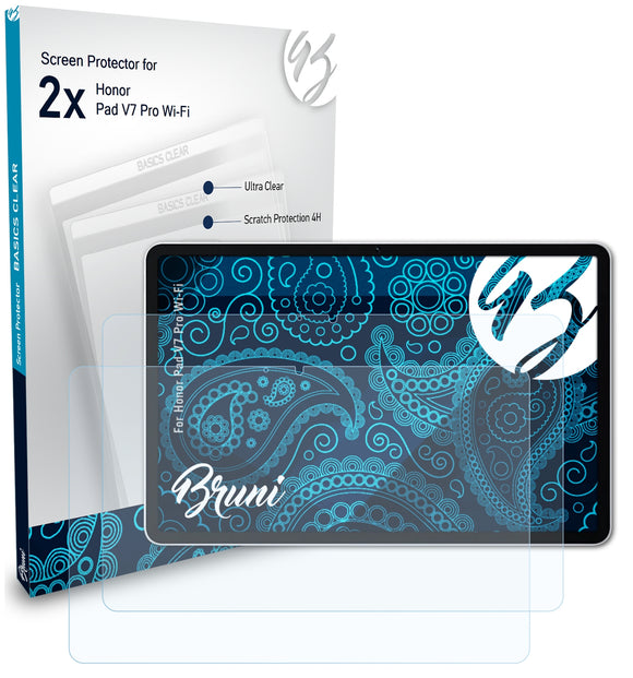 Bruni Basics-Clear Displayschutzfolie für Honor Pad V7 Pro Wi-Fi