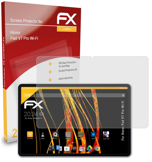 atFoliX FX-Antireflex Displayschutzfolie für Honor Pad V7 Pro Wi-Fi