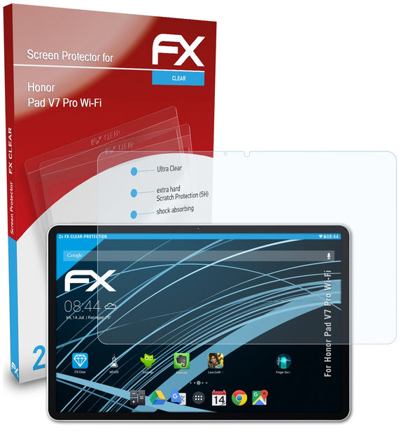 atFoliX FX-Clear Schutzfolie für Honor Pad V7 Pro Wi-Fi