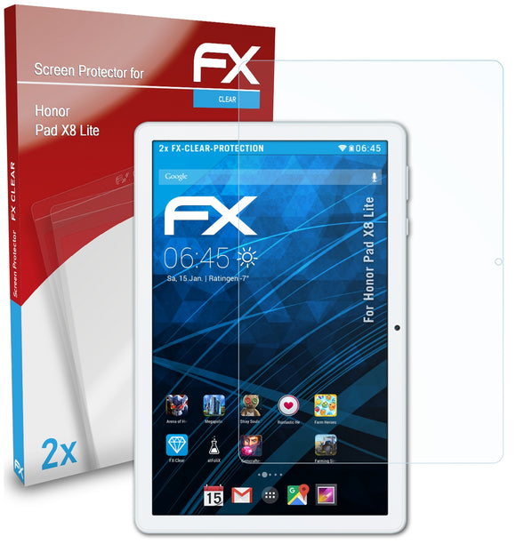 atFoliX FX-Clear Schutzfolie für Honor Pad X8 Lite