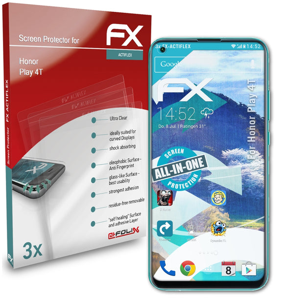 atFoliX FX-ActiFleX Displayschutzfolie für Honor Play 4T