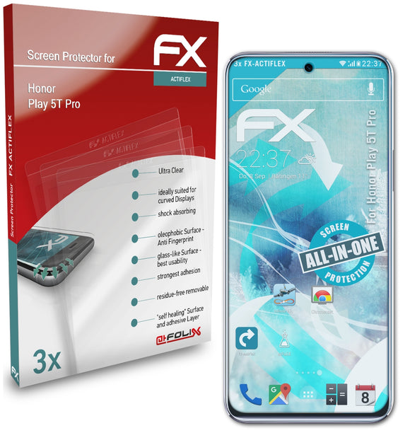atFoliX FX-ActiFleX Displayschutzfolie für Honor Play 5T Pro