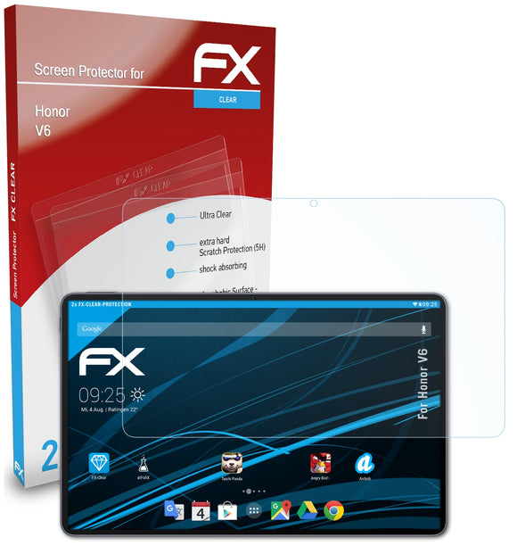 atFoliX FX-Clear Schutzfolie für Honor V6