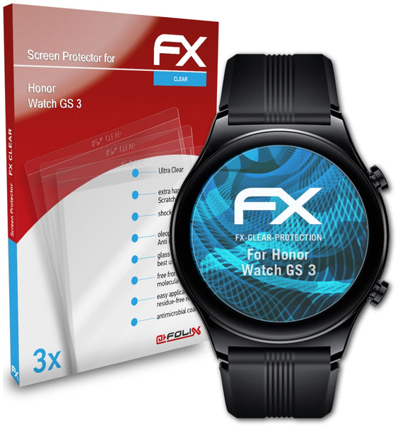 atFoliX FX-Clear Schutzfolie für Honor Watch GS 3