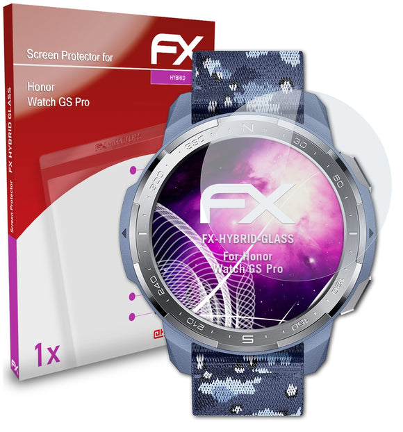 atFoliX FX-Hybrid-Glass Panzerglasfolie für Honor Watch GS Pro
