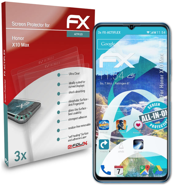 atFoliX FX-ActiFleX Displayschutzfolie für Honor X10 Max