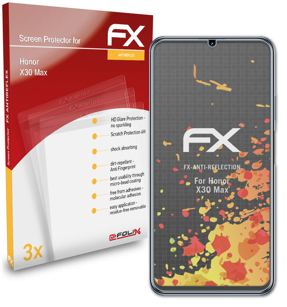 atFoliX FX-Antireflex Displayschutzfolie für Honor X30 Max