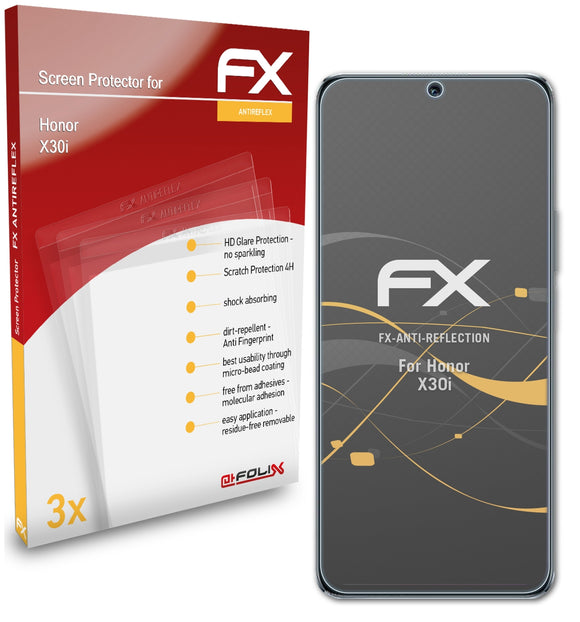 atFoliX FX-Antireflex Displayschutzfolie für Honor X30i