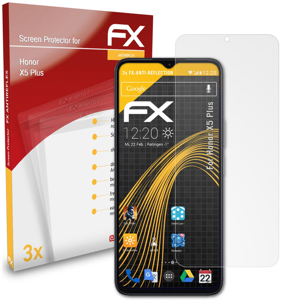 atFoliX FX-Antireflex Displayschutzfolie für Honor X5 Plus