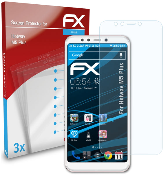atFoliX FX-Clear Schutzfolie für Hotwav M5 Plus