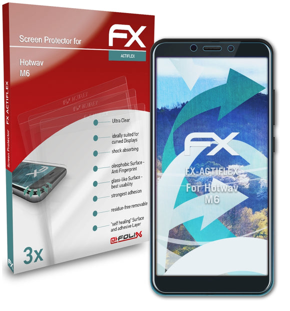 atFoliX FX-ActiFleX Displayschutzfolie für Hotwav M6