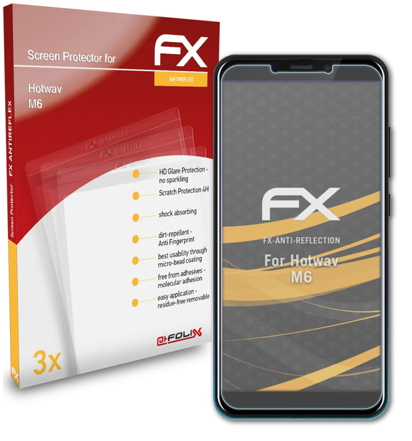 atFoliX FX-Antireflex Displayschutzfolie für Hotwav M6
