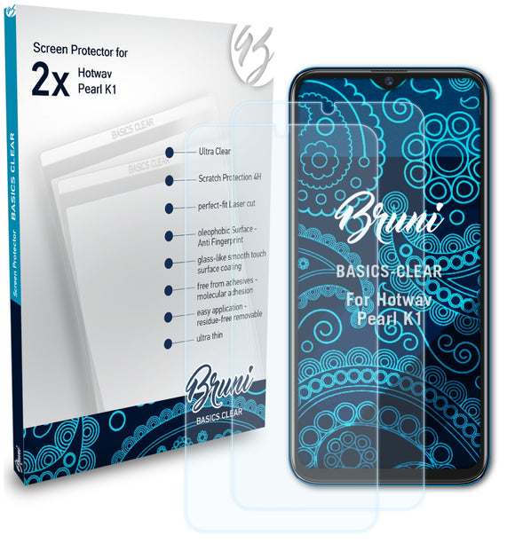 Bruni Basics-Clear Displayschutzfolie für Hotwav Pearl K1