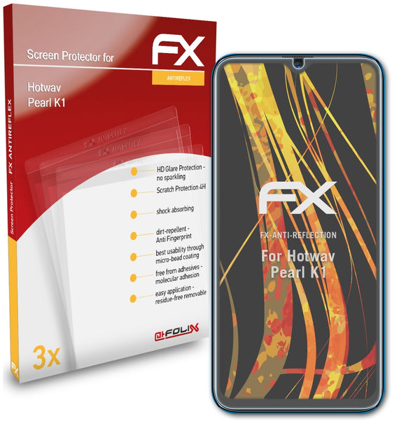 atFoliX FX-Antireflex Displayschutzfolie für Hotwav Pearl K1
