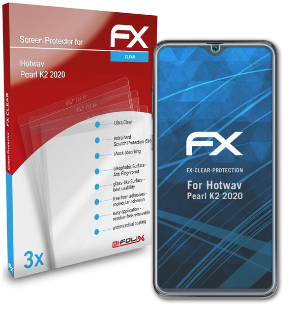 atFoliX FX-Clear Schutzfolie für Hotwav Pearl K2 (2020)