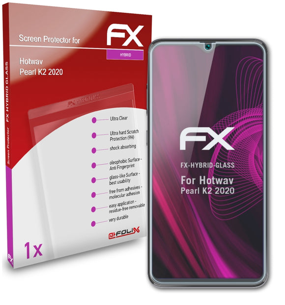 atFoliX FX-Hybrid-Glass Panzerglasfolie für Hotwav Pearl K2 (2020)